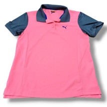Puma Top Size Medium MD Puma Sport Lifestyle Dry Cell Polo Shirt Golf Ac... - $32.66
