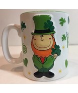 Irish Funky Friends Mug Ireland Embossed 3D Smiling Leprechaun Ceramic T... - £14.78 GBP