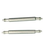 Two Stainless Steel Watchband Spring Bar Pins For Attaching Watch Band 18mm - £5.46 GBP