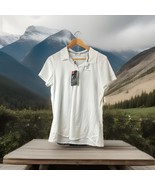 Under Armour HeatGear Golf Eagle Creek Polo Shirt Womens White Fitted SZ... - $22.33