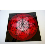 RED ROOT Base Chakra Spirit Board 8inch Cardstock Flower of Life Crystal... - $12.11 CAD