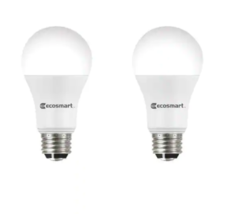Ecosmart 100W Replacement A19 LED Soft White - 2 pack 1001 654 076 - £7.05 GBP