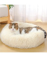 Donut Plush Pet Dog Cat Bed Fluffy Soft Warm Calming Bed Sleeping Kennel... - $704.72 MXN+