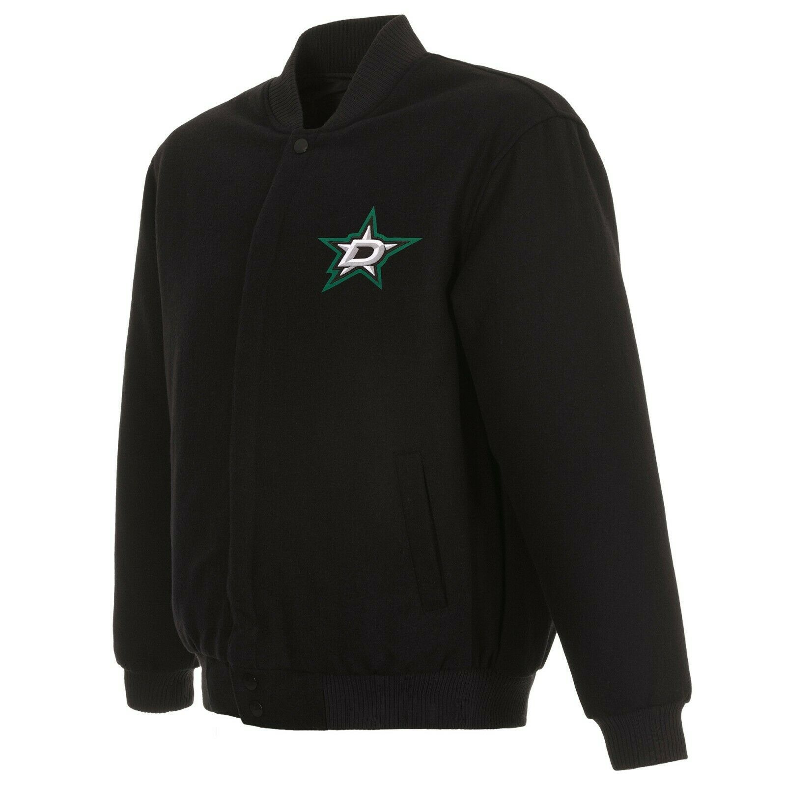Primary image for NHL Dallas Stars JH Design Wool Reversible Jacket  2 Front Logos