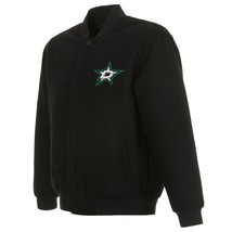 NHL Dallas Stars JH Design Wool Reversible Jacket  2 Front Logos - £109.50 GBP