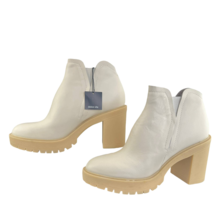 Dolce Vita Cache H20 Boots Ivory Size 11 Ankle Booties Platform Waterpro... - £59.44 GBP