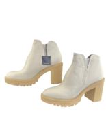 Dolce Vita Cache H20 Boots Ivory Size 11 Ankle Booties Platform Waterpro... - £58.48 GBP