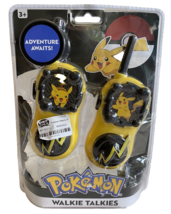 Pokemon Pikachu Kids Long Range Walkie Talkies Yellow And Black Clear Sound - £10.95 GBP