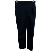 Everlane The Side-Zip Stretch Cotton Pant in Black High Waist Skinny Size 0 - £20.58 GBP