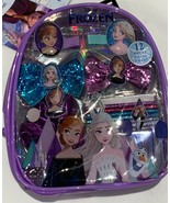 Disney Frozen Anna Elsa 12 pcs. Girls Hair Accessories 7&quot; Backpack Gift ... - £9.67 GBP