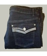 PBX Jeans Womens 12 Bootcut Dark Wash Waist 32 in - $15.99