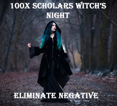 100X 7 SCHOLARS WITCH'S NIGHT ELIMINATE ALL NEGATIVE EXTREME MAGICK RING PENDANT image 2