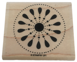 Stampin Up Rubber Stamp Circle Medallion Dots Background Friendship Card Making - £3.97 GBP