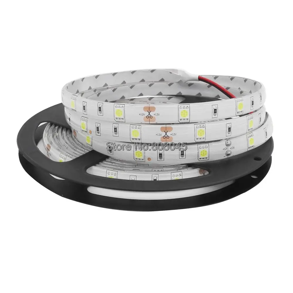 5m 12V Dc Smd 5050 Led Strip Light 30LED/M 150LEDs IP20 IP65 Waterproof Ribbon W - £123.88 GBP