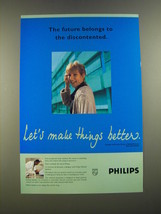 1995 Philips Medical Systems Ad - The future belongs to the discontented - $18.49