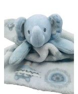 Blankets And Beyond Elephant Lovey Baby Boys Blue Damask Plush Security ... - €9,15 EUR