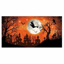 Halloween Night Scene Setters Wall Decoration Haunted House Witch - $7.61