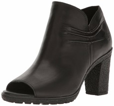 Women&#39;s Timberland GLANCY RUCHED PEEP-TOE BOOTS, Black TB0A1FJH 015 Mult... - £99.86 GBP