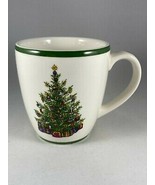 Vintage Illustrated Classic Christmas Tree Coffee Mug by Christopher Radko - £11.20 GBP