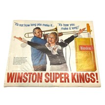 Winston Cigarettes Vintage Print Ad 1968 Super Kings! Singing Trombone P... - £12.77 GBP