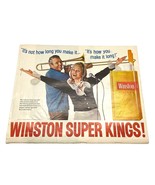 Winston Cigarettes Vintage Print Ad 1968 Super Kings! Singing Trombone P... - £12.76 GBP