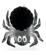 BEISTLE vintage 14&quot; black spider Halloween decoration - 2-sided diecut h... - £11.79 GBP