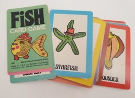 Vintage Whitman Fish Card Game W/ Hard Case Go Fish Deck 4907 Western Pu... - $24.74