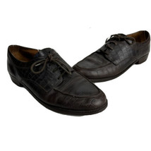 Lauren Ralph Lauren LRL Leather Alligator Brown Oxford Shoes Womens Size 10 - $44.54