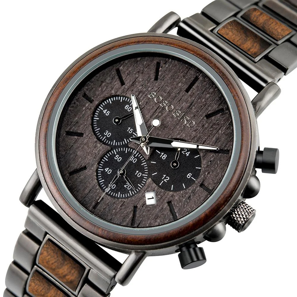 Wood Watch Men Women Minimalist Wristwatch Quartz Watches Wristwatch Gif... - $75.99