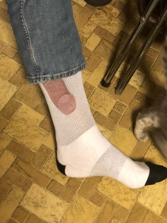 Show Off" PHALLUS Socks for Men NOVELTY JOKE FUNNY PRANK PRINTING