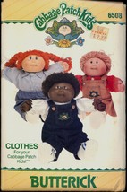 Uncut Cabbage Patch Kids Doll Clothes Overalls Butterick 6508 Pattern - £5.49 GBP