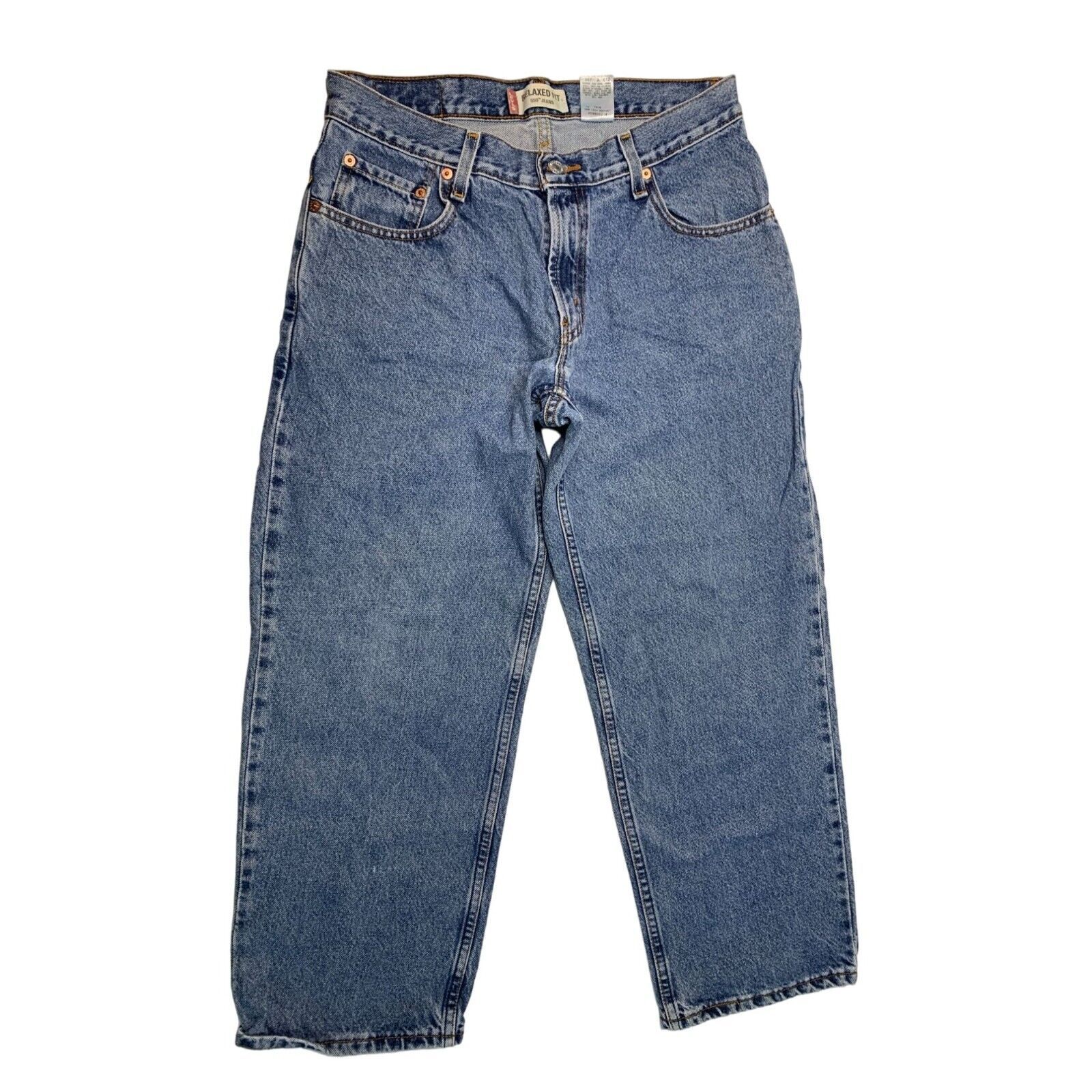 Primary image for Levis 550 Boys Size 12 H W 32 I 27 Light Wash Jeans Relaxed Fit Jeans