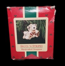 Vintage 1987 Hallmark Spots N Stripes Keepsake Ornament Dalmatian Puppy ... - $6.89