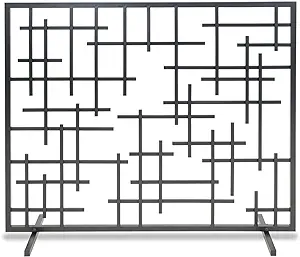 Home And Hearth Contemporary Summer Fireplace Screen, Black - $558.99