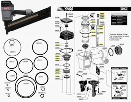 O Ring Rebuild Kit For Senco Framing Nailer SN60 SN65 Brand New Free Shi... - $21.45