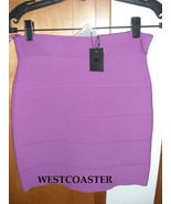 BCBG bandage Simone textured power skirt *light magenta* szM NWT - $102.13 CAD