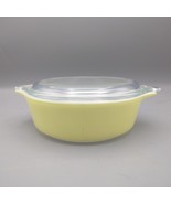 Vtg Pyrex 471 Casserole Dish Yellow Gold Bowl &amp; Lid 1 Pint EUC - $22.18 CAD
