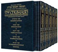 Artscroll Stone Edition Torah Chumash 5 Volume Pocket Size Set Torah Chumashim - £54.06 GBP