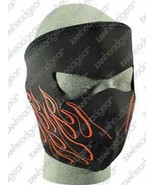 Orange FLAME Neoprene Face Mask Ski Motorcycle  COLD ski Snow Snowboard ... - $12.72