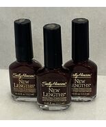 2 Sally Hansen New Lengths Micro-Fiber Strengthener Polish 01 Nutmeg Frost - $27.84