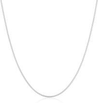 Sterling Silver Box Chain Necklace | Yellow Gold or Silver | Various Lengths - $26.63