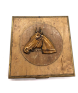 Vintage Makeup Compact Horse Derby Gold Equestrian Kentucky Vintage John... - $191.92 CAD