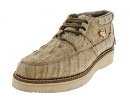 Mens Authentic Crocodile Skin Shoes Casual Sneakers Sand Zapato 6, 6.5, ... - $272.66 CAD