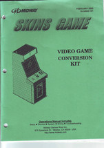 Skins Game Arcade Game Manual Vintage Video Game Repair Information 2000  - £18.39 GBP