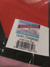 "CENSOR TRANSGENDER" flag 3x5 ft polyester banner sign rainbow pride LGBTQ+ - $3.00
