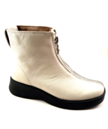 Aerosoles Francis Eggnog Leather Wedge Heel Casual Ankle Bootie - $222.84 CAD