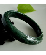 Free Shipping - Grade AAA Natural dark / deep Green jadeite jade charm B... - £93.97 GBP