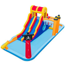 6-In-1 Inflatable Water Slide with Dual Slides and Cave Crawling Game without B - £349.82 GBP