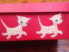 Vtg Mid Century EMPTY Kittens Kittenettes Cat Graphics Kitty Shoe Box ONLY - £27.65 GBP