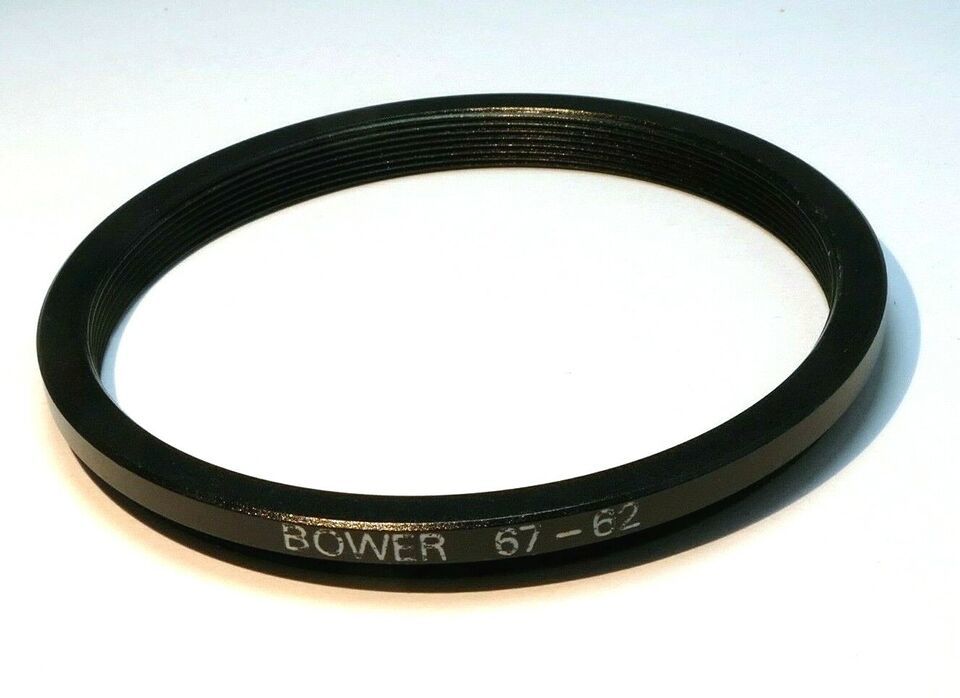 67mm to 62mm step down adapter ring for lens filter threaded double